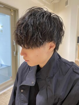 クーナバイトマト 横浜(Cuna by TOMTO) 【RYOSUKE】残りパーマスタイル_メンズマッシュ