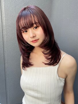 トリッカ シブヤ(TRICCA SHIBUYA) ワンカール/レイヤー/カール/重め/暖色/艶髪/髪質改善/ケア/前髪