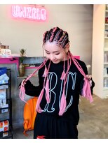 アンゼロ(UNZELO)&nbsp;ピンクロングコーンロウ