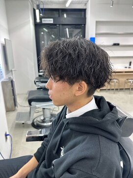 ロンド ローガン 名駅(Lond LOGAN) ツイストスパイラルパーマメンズマッシュ波巻きスパイラルパーマ