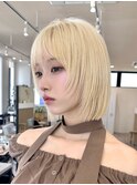 ライン感あるぷつっとレイヤーボブ