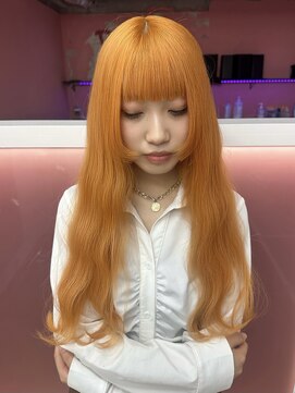 ダズリングディア(Dazzling Deer) オレンジ/ロング/ウェーブヘア