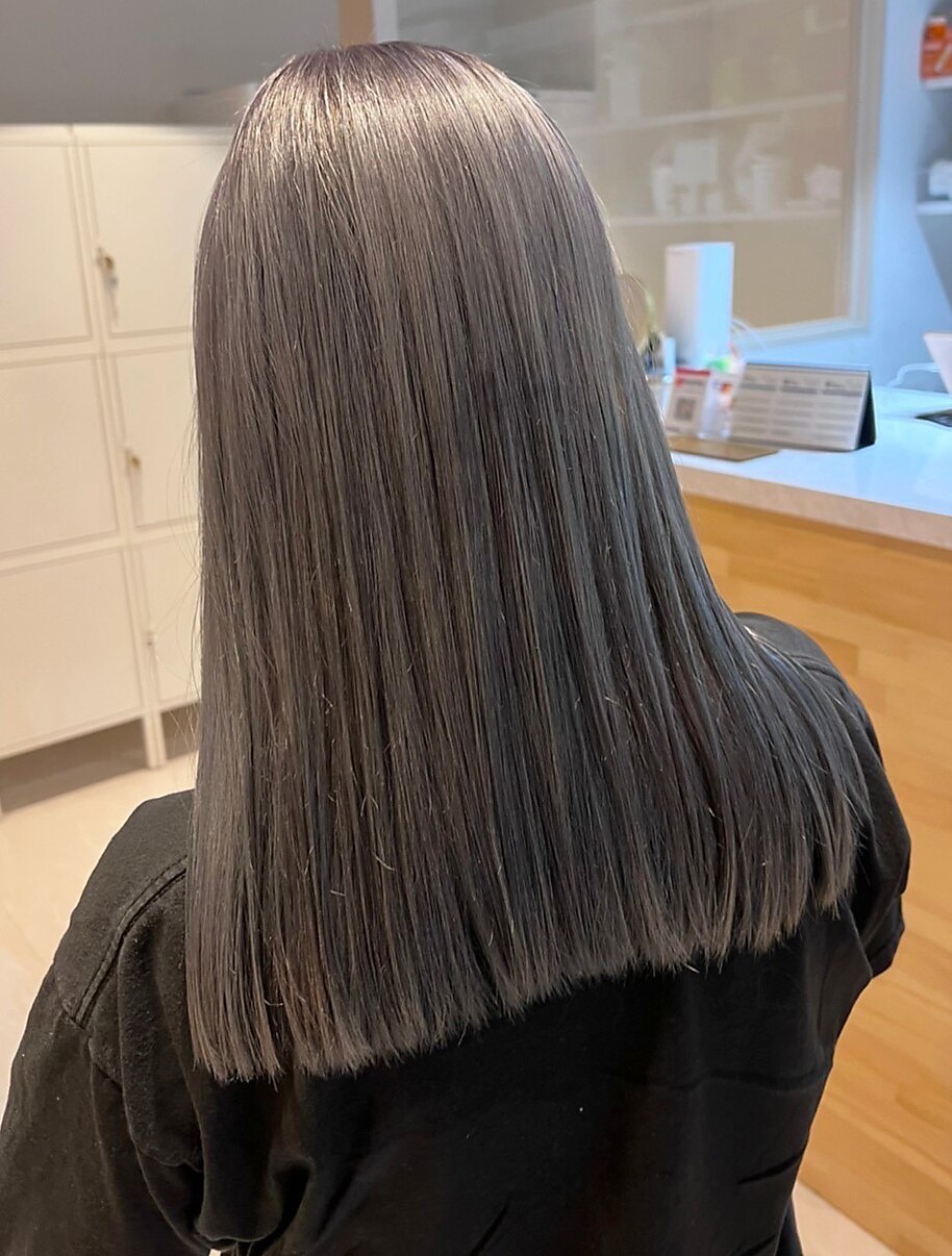 プログレス フレスポ富沢店(PROGRESS)&nbsp;『pail gray』デザインカラー×ブリーチデザイン