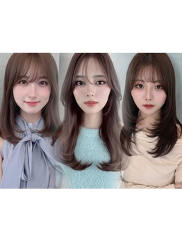 前髪～顔周りのレイヤーカットで圧倒的な小顔を創る！最旬の韓国ヘアはお任せ[札幌/レイヤー/髪質改善]