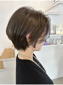 ひし形フォルムの大人ショート