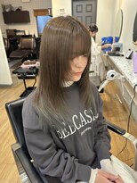 ラック(LUCK)&nbsp;オリーブベージュ/インナーカラー/船橋/細めハイライト