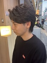 アヴァンス 天王寺店(AVANCE.)&nbsp;メンズウルフカット×毛流れパーマ×暗髪カラー
