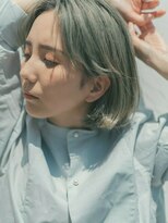 エミュ 表参道 青山(emu) 【emu 井上信洋】ミントカラーと切りっぱなしボブ【エミュ】