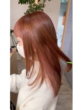 ソイア 春日井店(Soea) ブリーチなしダブルカラーピンク アフター