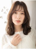 ダークアッシュ/韓国巻き/ハッシュカット/ミディアムレイヤーe
