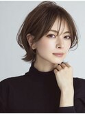 大人ショートレイヤー白髪ぼかし脱白髪染め40代50代60代原宿