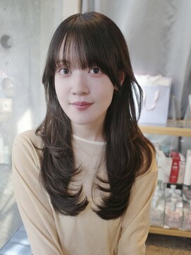 カシュカシュ(cache cache) ロングレイヤーカット韓国風☆用賀駅