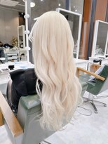 デイズ(days)&nbsp;ハイトーンカラーロング/ホワイトブロンド/韓国ヘア原宿