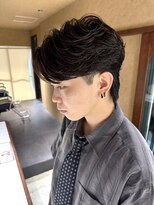 ウォルト(walt)&nbsp;栄 メンズ フェザーパーマ かき上げショート