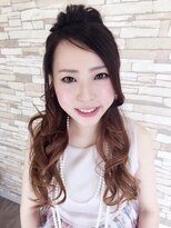 ヘアサロン アイラス(hair salon Ailus) フィッシュボーンで後姿も印象的に★ナチュラルヘアアレンジ