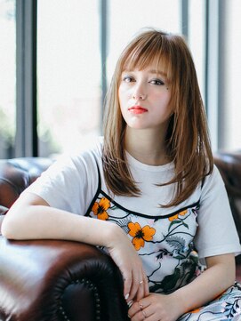 テラス 銀座(terrace) ブルーベージュ×つやストレート