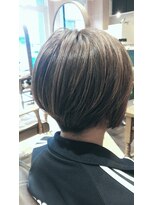 アグ ヘアー ビオラ 弘前駅前店(Agu hair viola) ショート　ハイライト　アッシュ　ベージュ