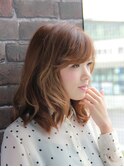 【un Calin】大人女性のための小顔セミディ☆無造作カール