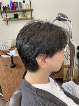 フィールフリーバイケーズ(feel free by K's) アップバング モテ黒髪ショート ツーブロック ビジネスOK