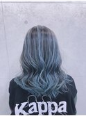 スノーブルー_セミウェットウェーブ