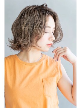 リアン(Lien) Lien☆ナチュラルフォギーグレージュ×ニュアンス毛先パーマ