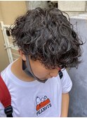 スパイラルパーマツーブロックメンズマッシュメンズヘア