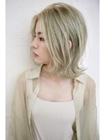 グランアージュ 錦糸町(grandage) Aラインエアリーロブ×オリーブグレー【グランアージュ錦糸町】