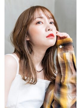 メーヴェ(Mowen) mowen×ミディアム×髪質改善トリートメント×モカベージュ