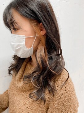 アイリー 名古屋(A/LEE) インナーカラー×オレンジベージュ