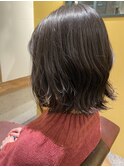 #縮毛矯正 #ストレート #ミニウルフ #テラコッタ #くすみブルー