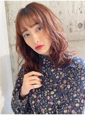 エアリーミディ/小顔ヘア/暖色系カラー★イルミナ20代30代