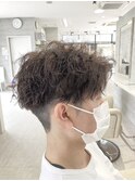 ツイスパ×センターパート
