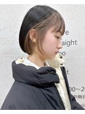 【morio札幌】札幌ボブ　大人かわいい黒髪ボブ　インナーカラー