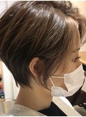 ショートヘア×フェイスフレーミング[デザインカラー]3