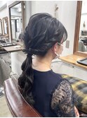 【ヘアアレンジ】ニュアンスローポニーアレンジ♪