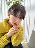 シースルーマッシュショート/チョコレートブラウン