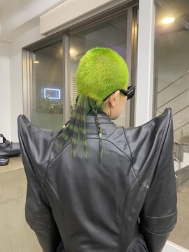 レコ 渋谷(LECO) ネオングリーンバズカット