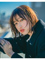 ベンジー 香椎店(benji)&nbsp;エモージュ大人愛され可愛い外はねボブレイヤー　3