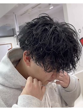 オーシャントーキョー 心斎橋(OCEAN TOKYO WEST) スパイラルパーマ波巻きパーマメンズツイストツーブロック