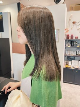 オーバーツー(over-two) ブリーチ無し積み重ねグレージュカラー