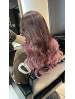 ヘアーデザイン ジェルム(Hair Design germe)&nbsp;ピンクグラデーションプルエクステ＞しのだスペシャル＜