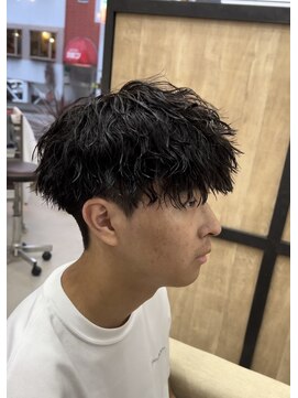 メンズギフト(men's GIFT) 刈り上げツーブロックツイストスパイラルパーマメンズマッシュ