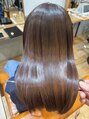 アグ ヘアー ジュエン 三島駅前店(Agu hair juen)&nbsp;アルカリ酸熱カラー　　カラーの色素を入れながら最高な艶髪に