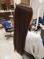 ミック ヘアアンドメイクアップ 高田店(miq Hair&Make up)&nbsp;アッシュブラウン/ナチュラルブラウン/ロングヘア/くすみカラー