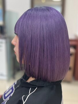 ヘアークリアー 春日部 ブリーチ おしゃれな大人のラベンダーカラー