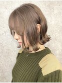 横浜西口大人ミディアムボブミディアムパーマ丸みレイヤーくびれ