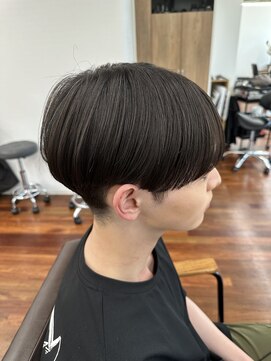 グランルッソ 岡山駅前(GRAN LUSSO) 曲げる縮毛矯正メンズマッシュ　（6/12）