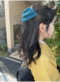 ハーフアップアレンジ