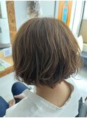 アッシュベージュで柔らかくカラー