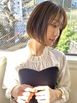 ソワネ 表参道(soigne)&nbsp;表参道大人ショートボブ顔周りレイヤーカットくびれショート30代